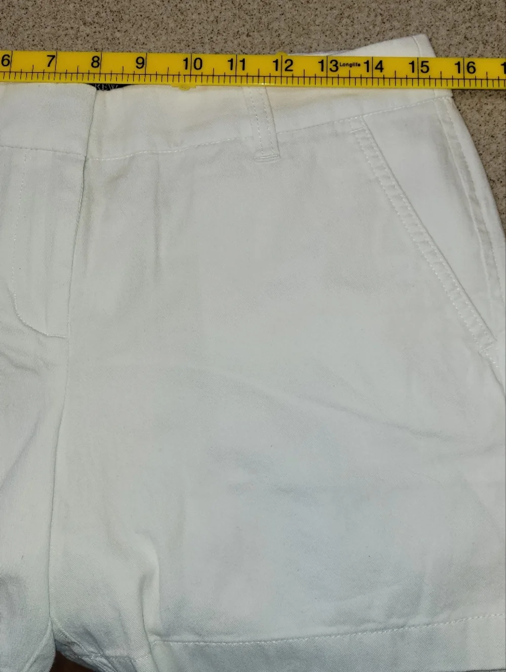 J. Crew White Cotton Casual Shorts Size 4 - Picture 4 of 8